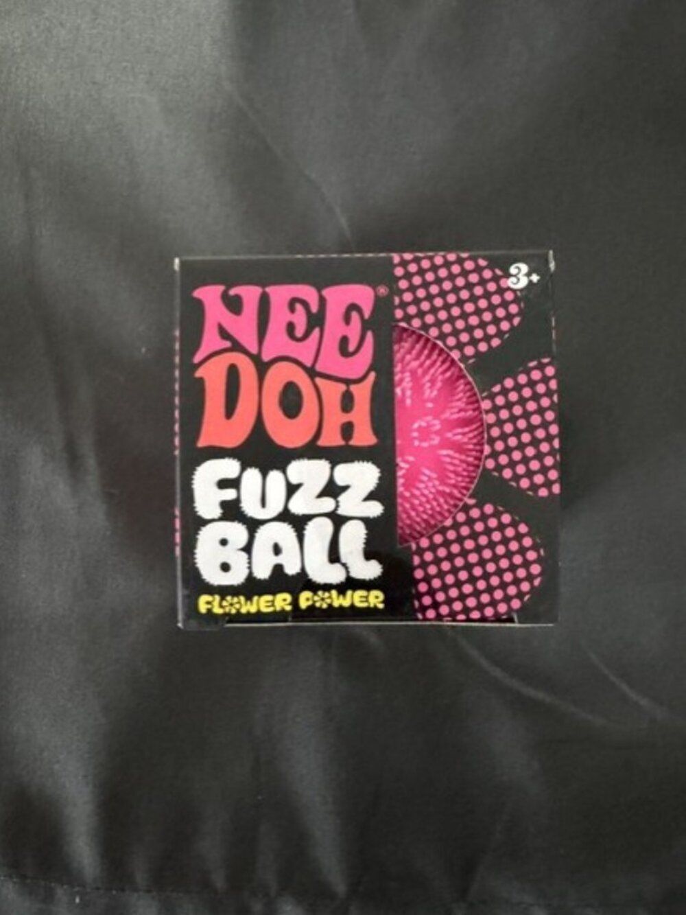PINK Needoh FUZZ BALL Flower Power Nee Doh Sensory Squish Stress Ball